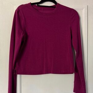 lululemon athletica Long-Sleeve Crewneck in Magenta